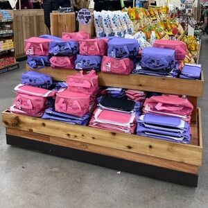 Trader Joe’s, mini insulated bags, cooler lunchbox new sold out pink purple 2p